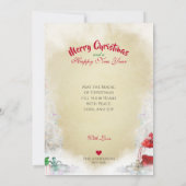 ブルーメルレコリー&子猫、メリークリスマス – カード (裏面)