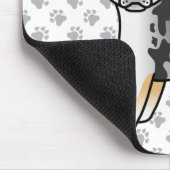 ブルーメルレスムースコートチワフアホアドッグ&ポーズ マウスパッド (コーナー)