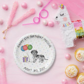 ブルーメルレミニゴールデンドルマンガートゥードッグ誕生日 ペーパープレート (パーティー)