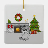 ブルーメルレミニゴールデンドーレ – クリスマスルーム セラミックオーナメント (裏面)