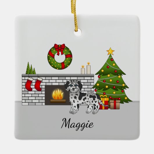 ブルーメルレミニゴールデンドーレ – クリスマスルーム セラミックオーナメント (正面)