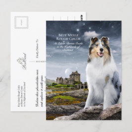 ブルーメルレラフCollie at Eilean Donan Castle - ポストカード