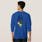 ブルーメンズスウェットシャツことわざワーキングおもしろいマン スウェットシャツ (裏面フル)