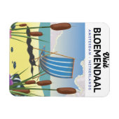 ブルーメンダールアムステルダムトラベルポスター マグネット (横)