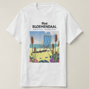ブルーメンダール アムステルダム トラベル ポスター Tシャツ