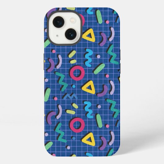ブルーメンフィス パターン  iPhoneケース (裏面)
