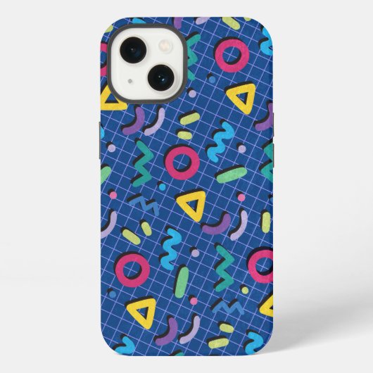 ブルーメンフィス パターン iPhoneケース (裏面)