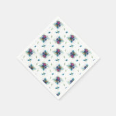 ブルーメージ牡丹シグネチャーフローラ スタンダードカクテルナプキン (角)