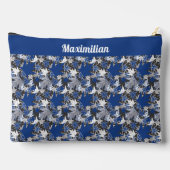 ブルーメープル葉 – 大型アクセサリーポーチ アクセサリーポーチ (裏面)