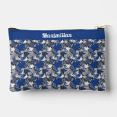 ブルーメープル葉- SMALL Accessory Pouts アクセサリーポーチ (裏面)