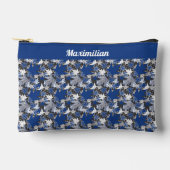 ブルーメープル葉- SMALL Accessory Pouts アクセサリーポーチ (正面)