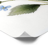 ブルーメ忘れノッツフラワーアートプリントポスター ポスター (角)