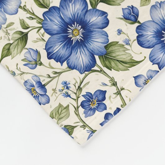 ブルーメ忘れノートフローラフリース フリースブランケット (角)