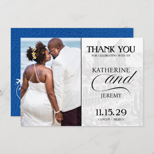 ブルーメ王室のキシコパスポート サンキューカード (正面/裏面)