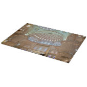 ブルーモカラフルスクのインテリアドーム天井 カッティングボード (角)