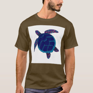 ブルーモザイクウミガメ Tシャツ
