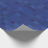 ブルーモザイクホームデザインラッピング紙。 ラッピングペーパー (角)