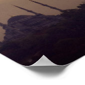 ブルーモスクとハギアソフィアトルコ、イスタンブール ポスター (角)