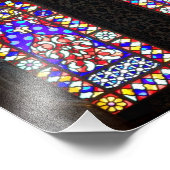 ブルーモスクのステンドグラス窓 フォトプリント            (角)