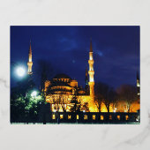 ブルーモスクはがき 箔シーズンポストカード (正面)