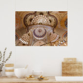 ブルーモスクシーリング詳細 ポスター (キッチン)