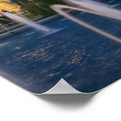 ブルーモスク、イスタンブール、トルコ ポスター (角)