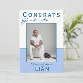 ブルーモダンおめでとう大学院卒業写真車 (スタンド正面)