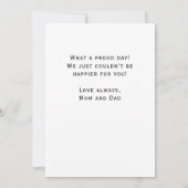 ブルーモダンおめでとう大学院卒業写真車 (裏面)