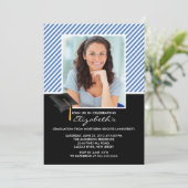 ブルーモダンの卒業パーティー発表 招待状 (スタンド正面)