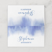 ブルーモダンの結婚座席表、ビーチ護衛カード プレイスカード (外部開封)