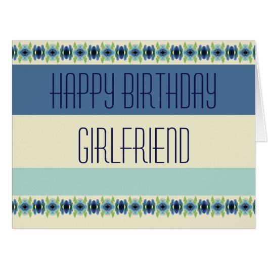 ブルーモダンアンドクリームストライプ (正面横)