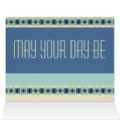 ブルーモダンアンドクリームストライプ (内部横(上))