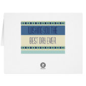 ブルーモダンアンドクリームストライプ (裏面横)