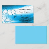 ブルーモダンアールデコプロフェッショナル 名刺 (正面/裏面)