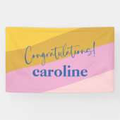 ブルーモダンイエローカスタム卒業生 横断幕 (横)