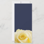 ブルーモダンイエローローズフローラのメ結婚ニュー (裏面)