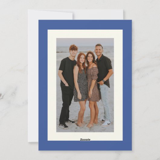 ブルーモダンイエロー（ユダヤ教）メノラーハヌカー2枚の写真 シーズンカード (裏面)