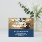 ブルーモダンエテートありがとう ポストカード (スタンド正面)