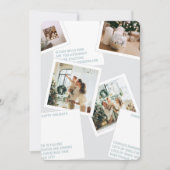 ブルーモダンエディトリアルフォトファミリーホリデーカード シーズンカード (正面)