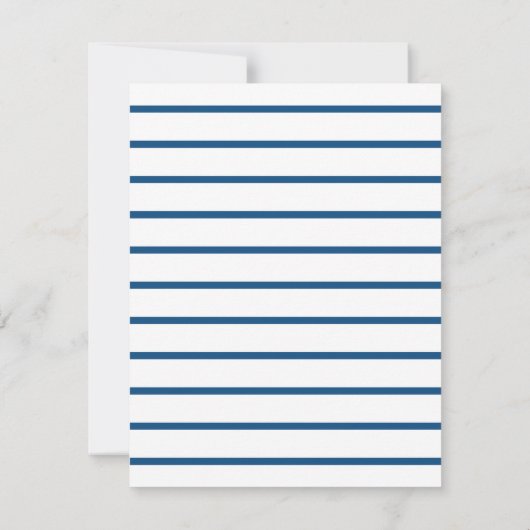 ブルーモダンエレガント名前をカスタムするとビジネス ノートカード (裏面)