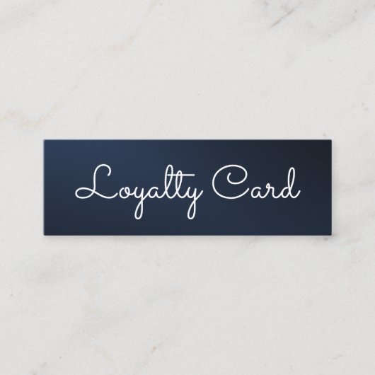ブルーモダンエレガント美しいサロン ロイヤリティカード (正面)