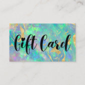 ブルーモダンオパール店ギフトカード 名刺 (正面)