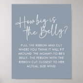 ブルーモダンオベビーシンプルベリー推測ゲーム ポスター (正面)