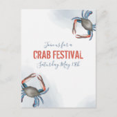 ブルーモダンカエレガントニミニマリストの水色 ポストカード (正面)