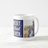 ブルーモダンカスタムパパ2写真最高のエバーマグ コーヒーマグカップ (正面右)