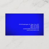 ブルーモダンカラー美容師メイクアップアーティスト 名刺 (裏面)