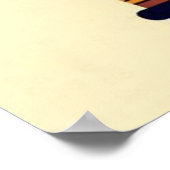 ブルーモダンガネシャベクトルイラストレーション神芸術 ポスター (角)