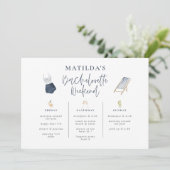 ブルーモダンガーリーバチェロレッテ週末の日程 (スタンド正面)