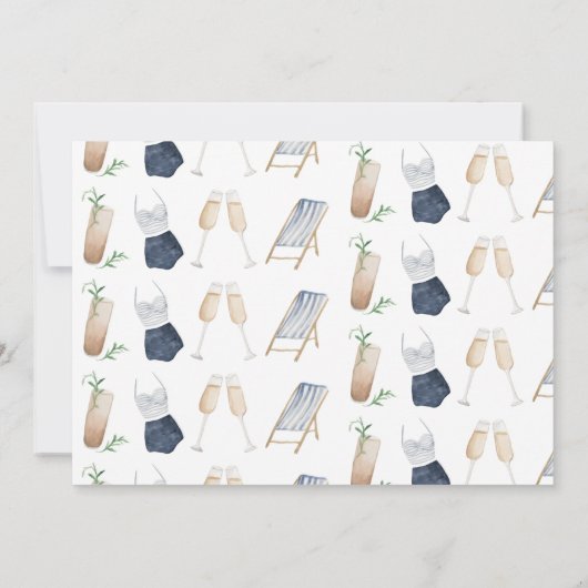 ブルーモダンガーリーバチェロレッテ週末の日程 (裏面)