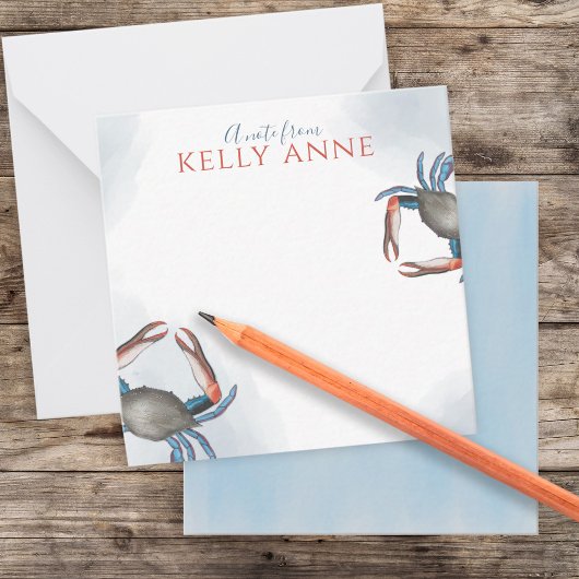 ブルーモダンクエレガントガニ水色ネイビーブルー ノートカード